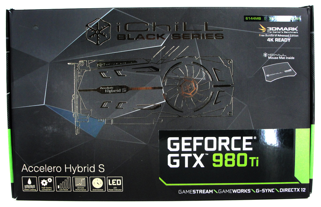 Abgelichtet: Die Verpackung der Inno3D iChill GeForce GTX 980 Ti Black Accelero Hybrid S.