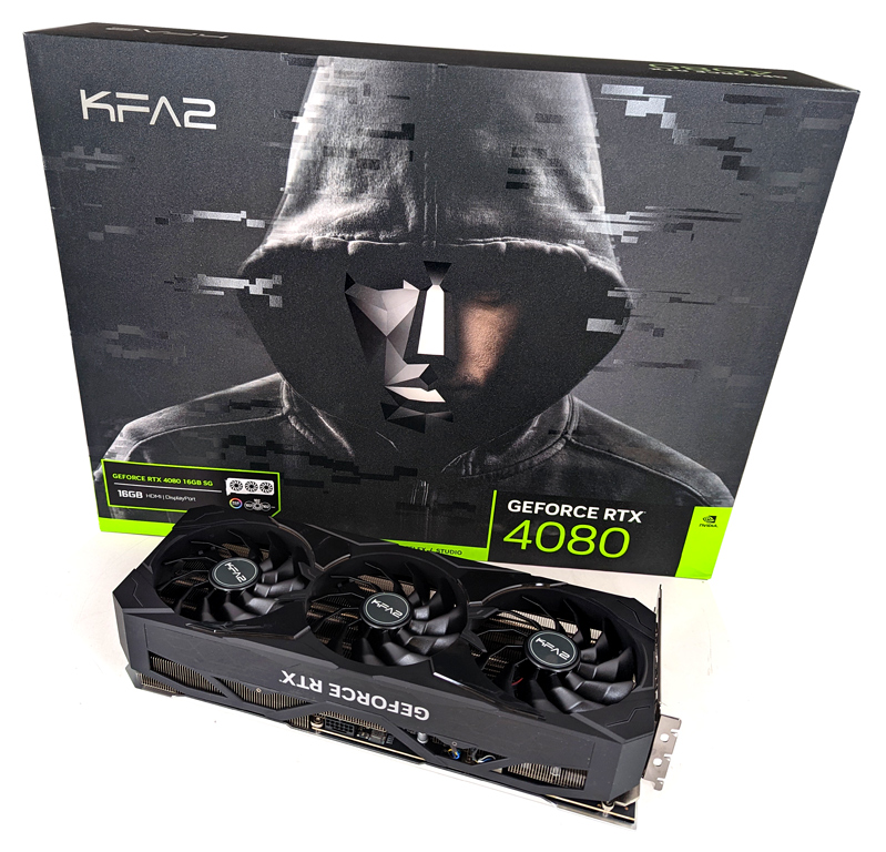 Die KFA2 GeForce RTX 4080 SG (1-Click OC) zeigte im Test keine Schwächen.