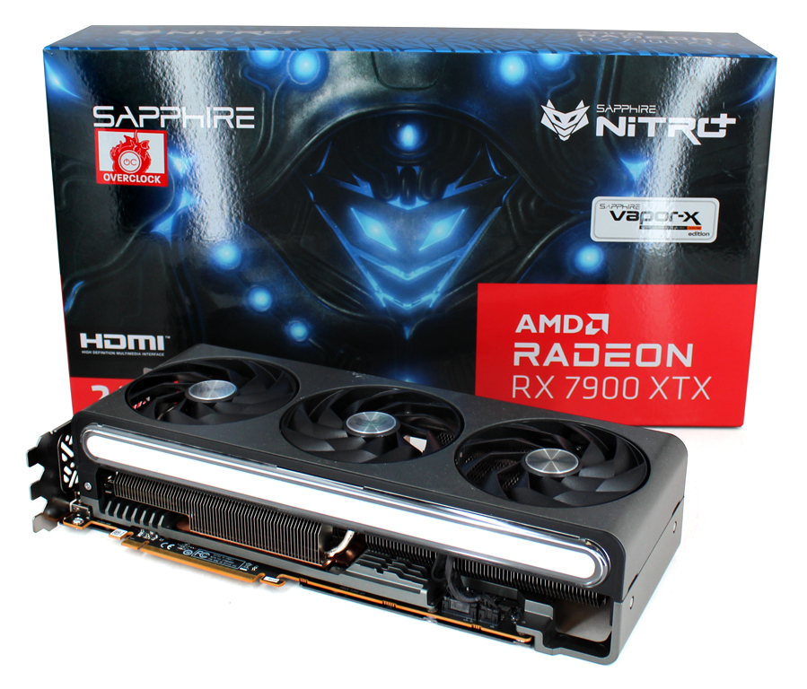 Hat viele Extras zu bieten: Die Sapphire NITRO+ Radeon RX 7900 XTX Vapor-X.