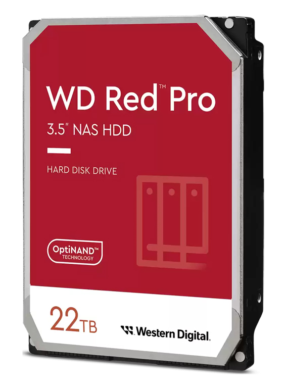 Western Digital WD Red Pro mit 22 TB im Test (Bildquelle: Western Digital).