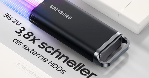 SAMSUNG Portable SSD T7 Shield PC/Mac Festplatte, 4 TB SSD, extern, Schwarz  Externe SSD Festplatten