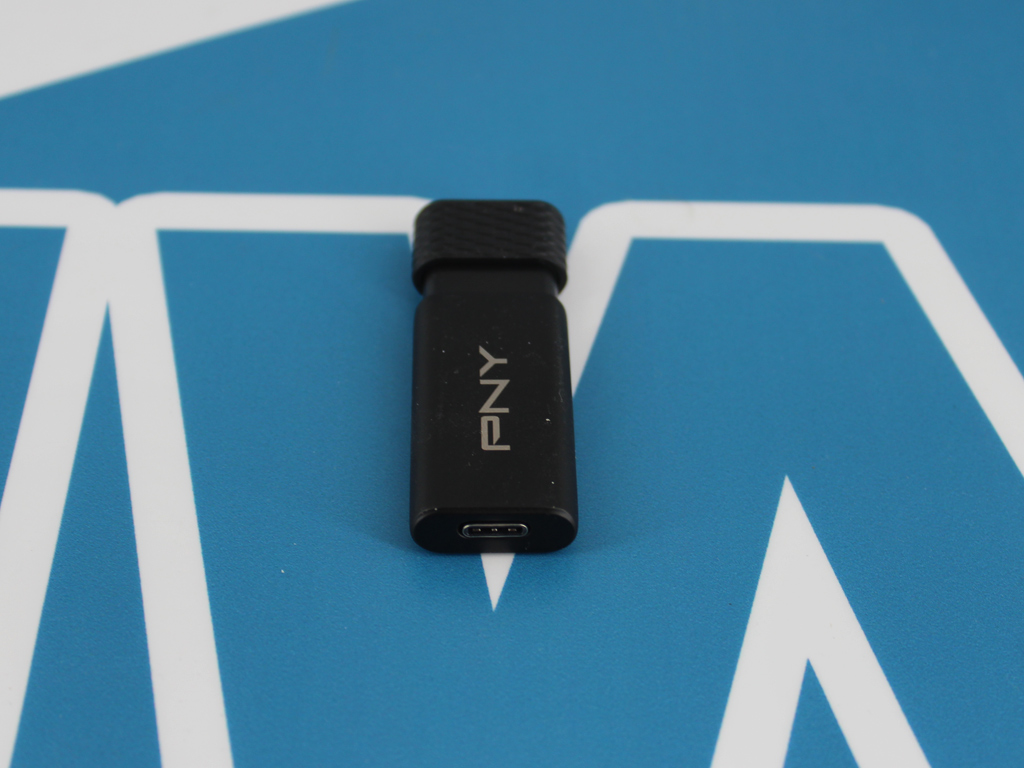 Der USB-C-Anschluss im geschützten Zustand.