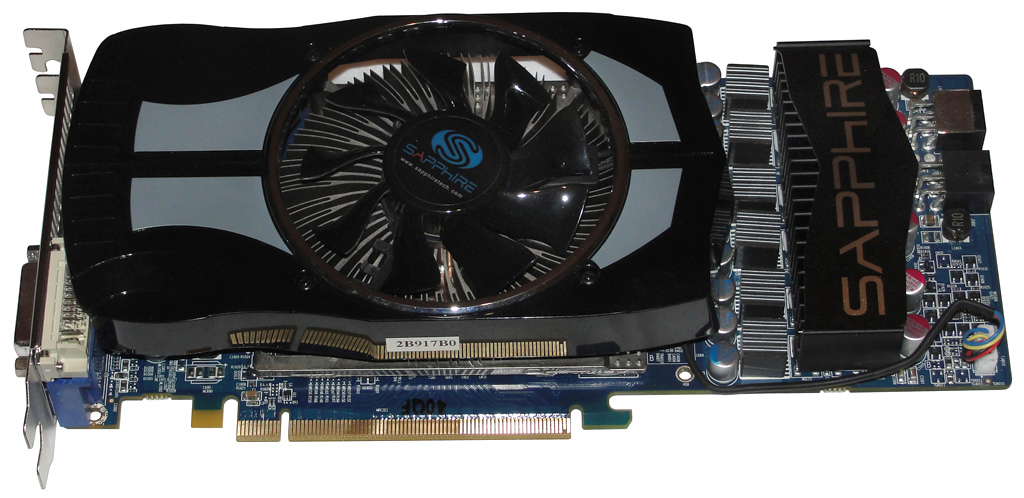 Die Sapphire Vapor-X Radeon HD 4890 mit schickem Kühlkörper auf der Oberseite.