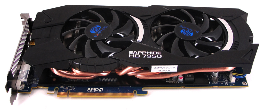 Die Sapphire Radeon HD 7950 OC im Überblick.