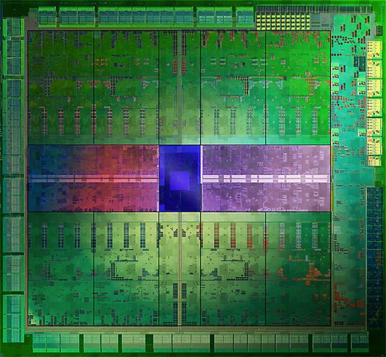 Die-Shot der Nvidia GK104-GPU (Kepler).