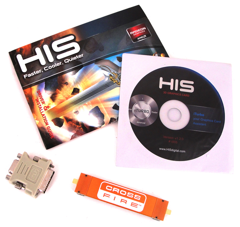 Der Lieferumfang der HIS Radeon HD 7970 GHz Edition IceQ X² im Überblick.