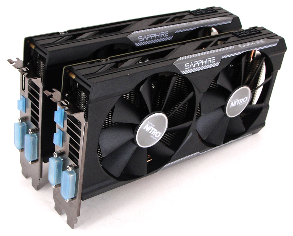 Zwei Sapphire Radeon R9 380 Nitro im CrossFire-Setup.