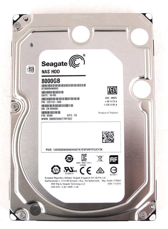 Seagate NAS HDD, 8 TB.