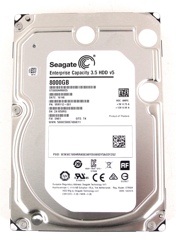 Seagate Enterprise Capacity 3.5 HDD (512e), 8 TB.