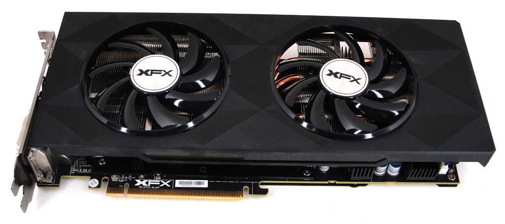 Die XFX Radeon R9 390X DD Black Edition mit Double Dissipation Kühlung.