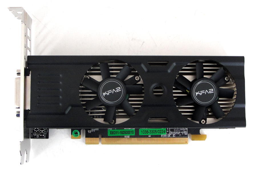 Die GTX 950 OC LP von KFA2 kann durch schlanke Abmessungen punkten.