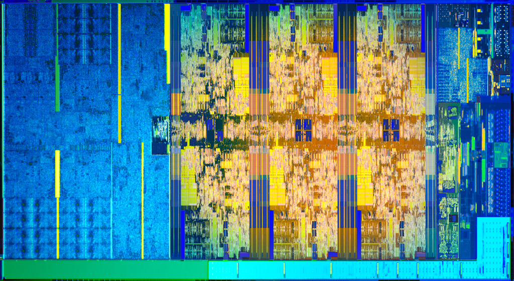 Die-Shot einer Coffe-Lake-S-CPU.
