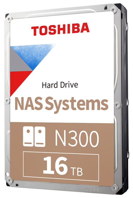 Die 16-TB-Version stellt derzeit das Flaggschiff der Toshiba N300 für NAS-Systeme dar.