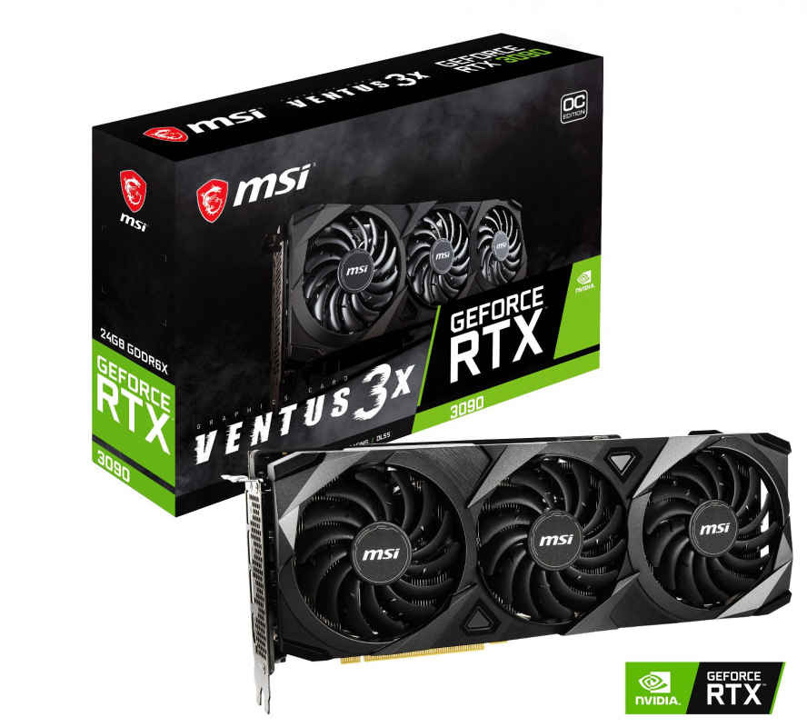GeForce RTX 3090 VENTUS 3X 24G