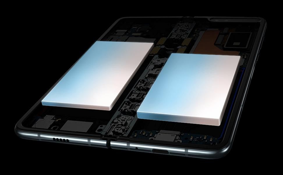 Im Fold 5G arbeiten zwei starke Akkuzellen (Bildquelle: Samsung)