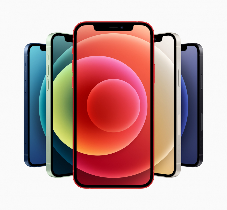 Das neue iPhone 12 in verschiedenen Farben (Bildquelle: Apple)