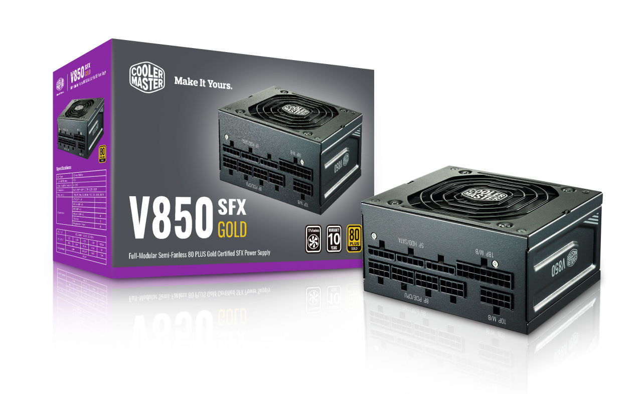 Cooler Master V SFX Gold: Vollmodulare SFX-Netzteile bis 850 Watt (Bildquelle: Cooler Master)