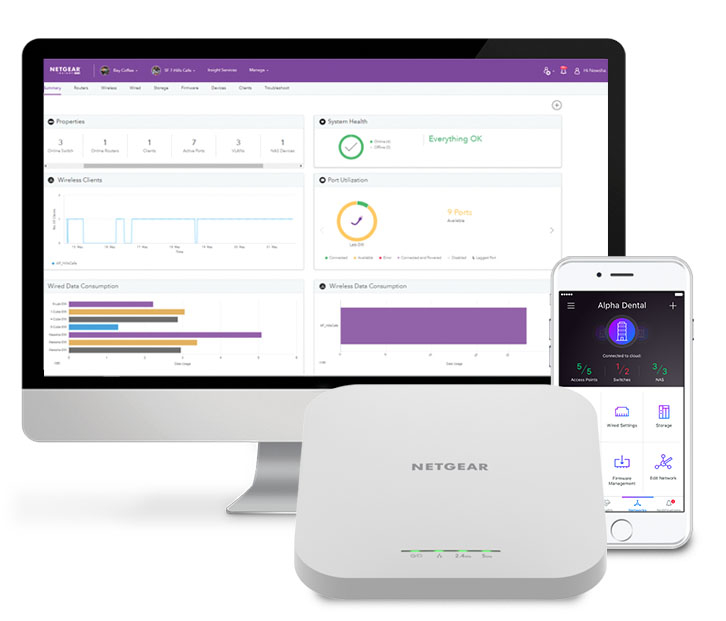 Netgear Insight Fernüberwachung (Bildquelle: Netgear)