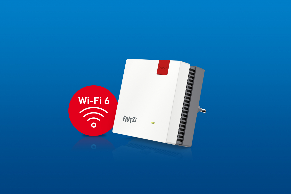 AVM FRITZ!Repeater 1200 AX mit Wi-Fi 6 und WLAN Mesh