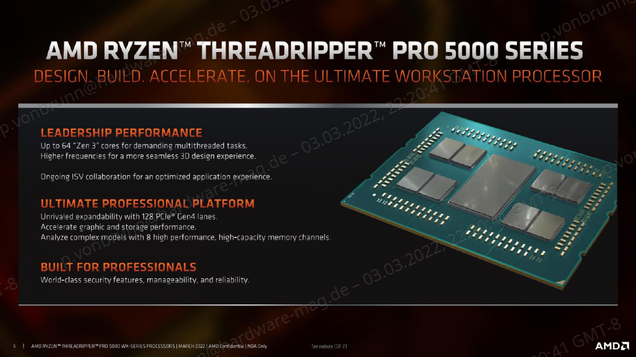 AMD stellt die neue Ryzen Threadripper PRO 5000-Familie als ultimative Workstation CPU vor