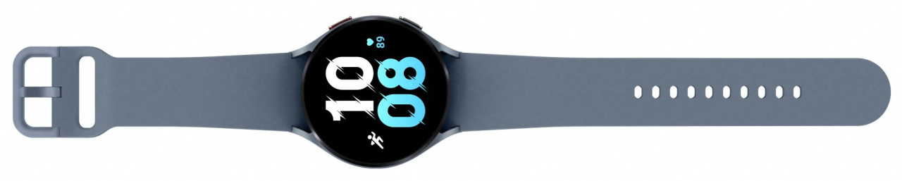 Die neue Galaxy Watch5 in der 44-mm-Version und Farbvariante Saphir.