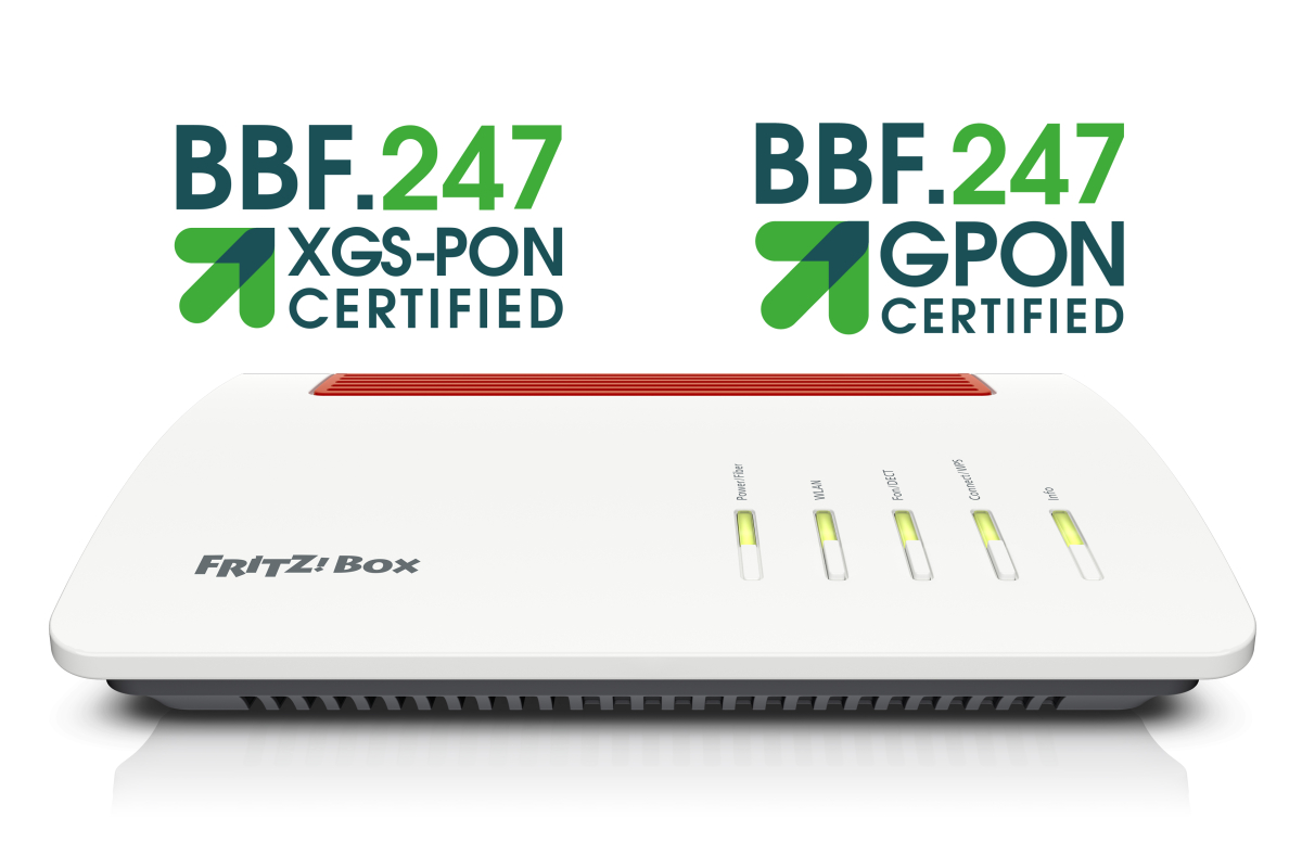 FRITZ!Box 5590 Fiber erhält Zertifizierung vom Broadband Forum