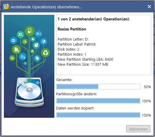 Operation Queue in Partition Wizard