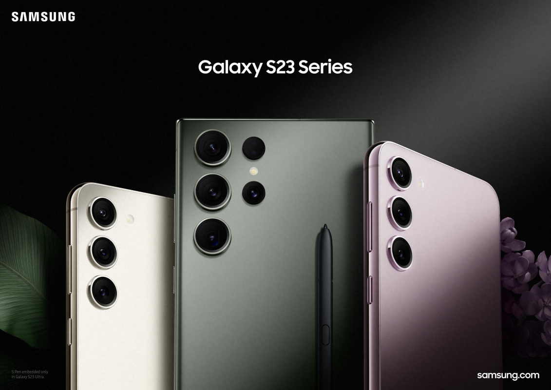 Die neue Galaxy S23 Familie von Samsung.