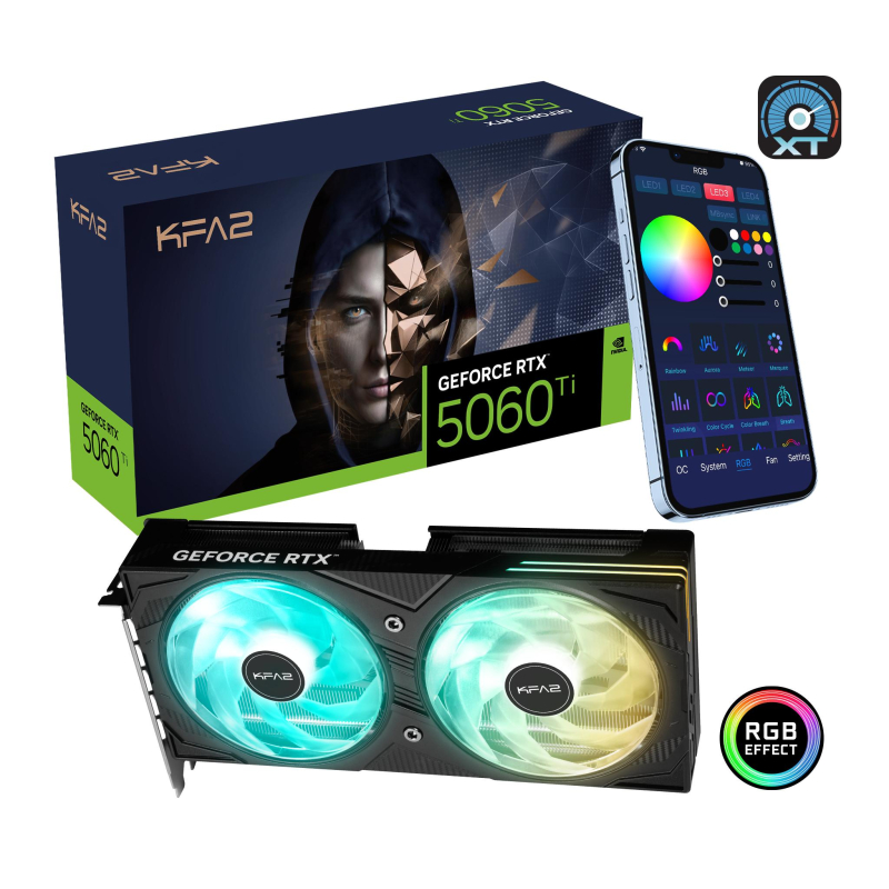KFA2 stellt neue GeForce RTX 50 Modelle vor.